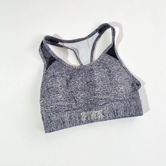 PINK grey sports bra - Picture 1 of 9
